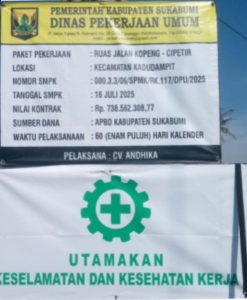 LSM RIB Soroti Dinas PU Pembngunan Ruas Jalan Kopeng-Cipetir, Pentingnya Memakai APK Untuk Keselematan Kerja